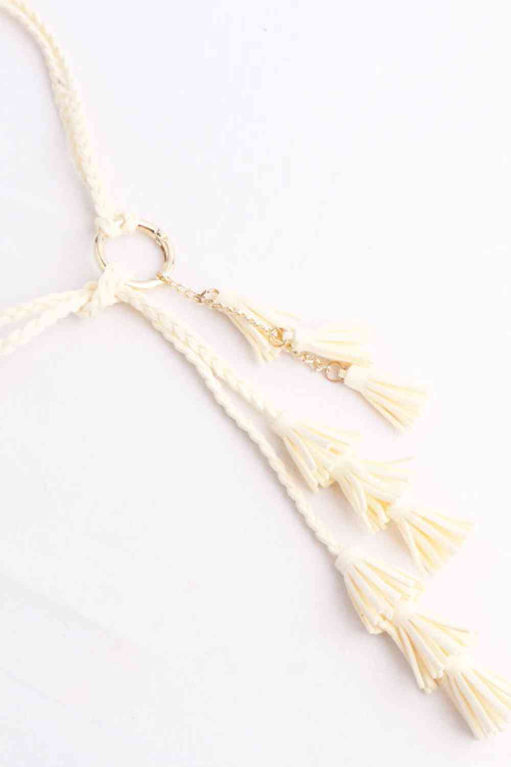 Braid Belt with Tassels