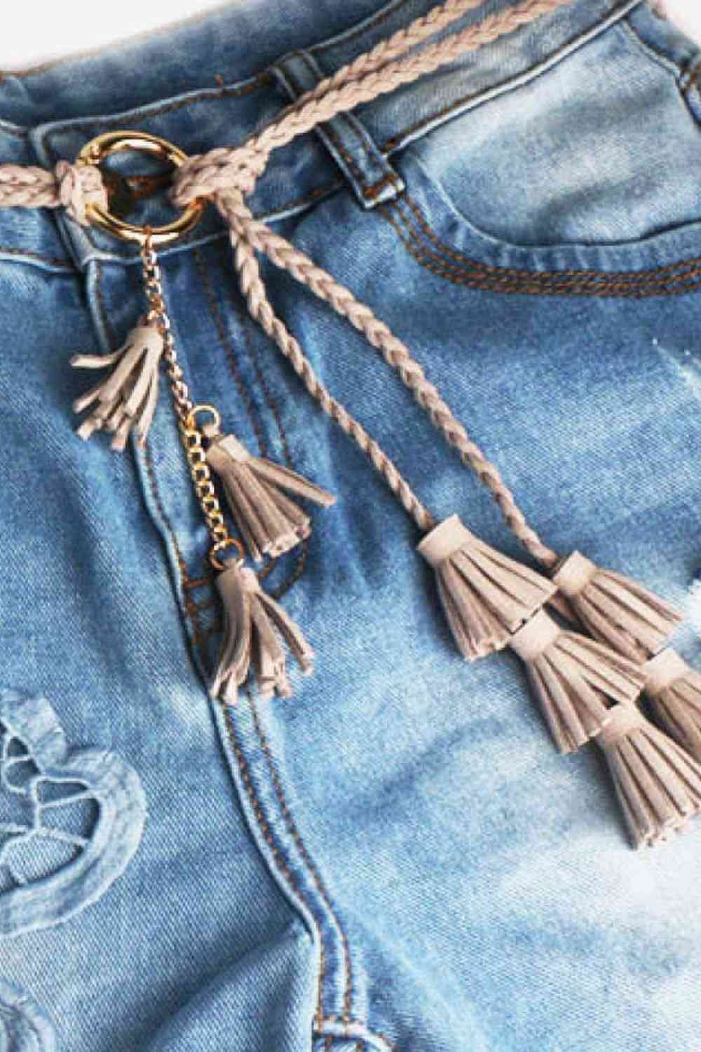 Braid Belt with Tassels